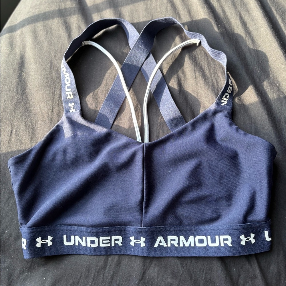 Under Armour Blue Sports Bra Medium Impact